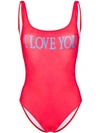 ALBERTA FERRETTI I LOVE YOU SWIMSUIT