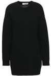 VALENTINO VALENTINO WOMAN BRUSHED WOOL AND CASHMERE-BLEND SWEATER BLACK,3074457345620252843