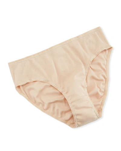 HANRO COTTON SEAMLESS HIGH-LEG BRIEFS,PROD141470376
