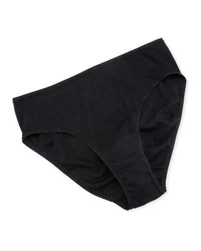 HANRO COTTON SEAMLESS HIGH-LEG BRIEFS,PROD141470376