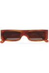 ANDY WOLF HUME SQUARE-FRAME TORTOISESHELL ACETATE SUNGLASSES