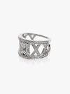 Mindi Mond 18k White Gold Clarity Lattice Diamond Ring In Metallic