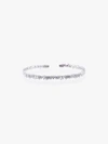 Suzanne Kalan 18k White Gold And Diamond Fireworks Classic Baguette Bangle In White