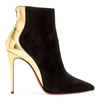 CHRISTIAN LOUBOUTIN DELICOTTE 100 BLACK SUEDE ANKLE BOOTS,CL14119S