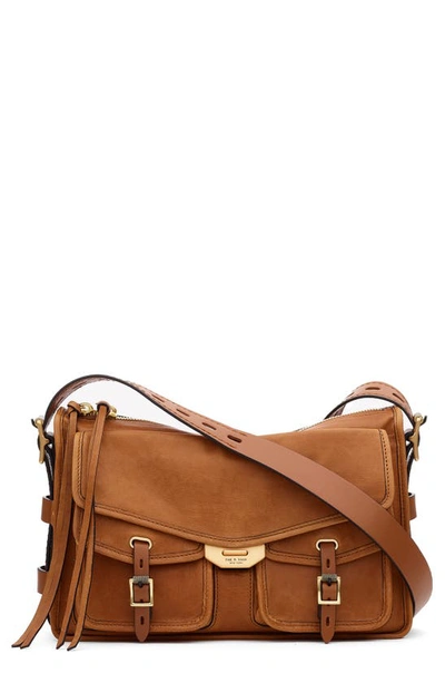 Rag & Bone Field Leather Messenger Bag In Brown