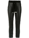 ANDREA BOGOSIAN BELTED LEATHER PANTS