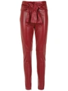 ANDREA BOGOSIAN BOW LEATHER PANTS