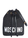 MOSCHINO BUCKET BAG WITH LOGO,10824730