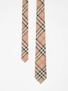 Burberry Modern Cut Vintage Check Silk Tie In Archive Beige