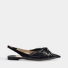 Jimmy Choo Annabelle Knot-front Leather Slingback Flats