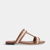 Tod's Canvas And Leather Slides