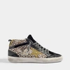 GOLDEN GOOSE GOLDEN GOOSE DELUXE BRAND | Mid Star Trainers in Leopard Glitters