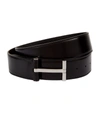 TOM FORD TOM FORD LEATHER LOGO BUCKLE BELT,15001424