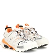Balenciaga Track 2 Logo-detailed Metallic Mesh And Rubber Sneakers In White