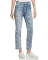 RAG & BONE Nina Ankle Cigarette Jeans in Worn Snake,W2569I449WNS