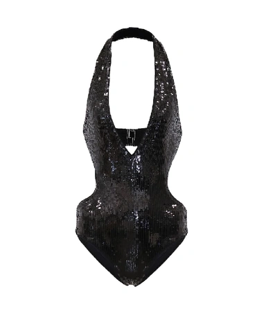 Saint Laurent Sequin Embellished Body - 黑色 In Black