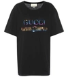 GUCCI OVERSIZED COTTON T-SHIRT,P00364707