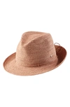 HELEN KAMINSKI RAFFIA CROCHET PACKABLE SUN HAT,FAI