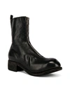 Guidi Full Grain Horse Front Zip Boot In Black