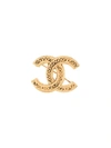 CHANEL CHANEL PRE-OWNED CC LOGO BROOCH - GOLD