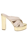 CASADEI SANDAL MANU IN NAPPA COLOR ECRU,10824782