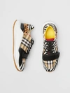 BURBERRY Animal Print and Vintage Check Sneakers