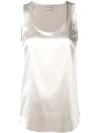 Brunello Cucinelli Women's Sleveless Blouse Top In Neutrals