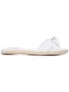 Tabitha Simmons Heli Slide Flat Sandals, White