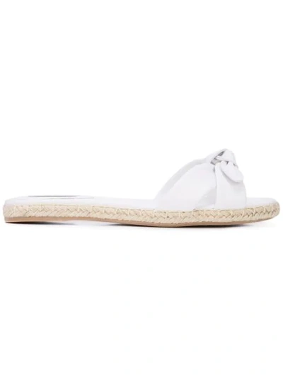 Tabitha Simmons Heli Slide Flat Sandals, White