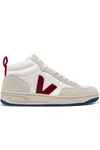 VEJA RORAIMA RUBBER-TRIMMED MESH AND SUEDE HIGH-TOP SNEAKERS