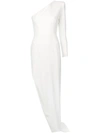 ALEX PERRY ALEX PERRY ASYMMETRICAL COCKTAIL DRESS - 白色