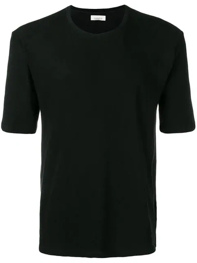 Laneus Loose-fit Crew-neck T-shirt In Black