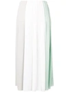 IRIS VON ARNIM IRIS VON ARNIM ANNA COLOUR BLOCK SKIRT - 绿色