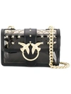 PINKO EMBELLISHED PVC CROSS BODY BAG