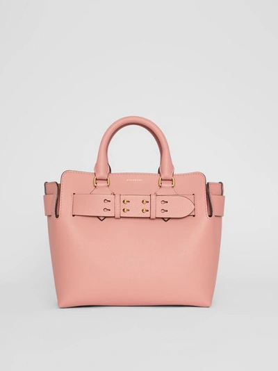 Burberry The Small Leather Belt Bag In Ash Rose