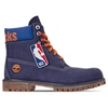 TIMBERLAND MEN'S NEW YORK KNICKS NBA 6 INCH CLASSIC PREMIUM BOOTS, BLUE - SIZE 9.5,2438436