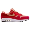 Nike Atmos Air Max 1 Premium Retro Suede, Nubuck And Mesh Sneakers In Red