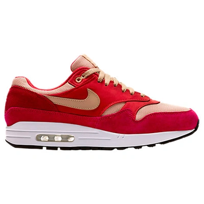 Nike Atmos Air Max 1 Premium Retro Suede, Nubuck And Mesh Sneakers In Red