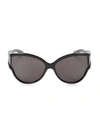 BALENCIAGA 63MM Wide-View Biker Sunglasses