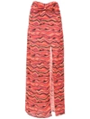 AMIR SLAMA PRINTED LONG SKIRT