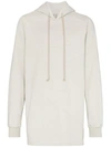 RICK OWENS EMBROIDERED PANELS HOODED JUMPER