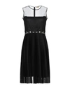 Liu •jo Midi Dresses In Black