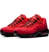 Nike Men's Air Max 95 Og Casual Shoes, Red In Habanero Red/ White/ Red/ Red
