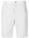 THOM BROWNE PINSTRIPE CHINO SHORTS