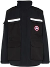 CANADA GOOSE PHOTOJOURNALIST LOGO PATCH HOODED JACKET