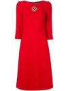 DOLCE & GABBANA A-LINE MIDI DRESS