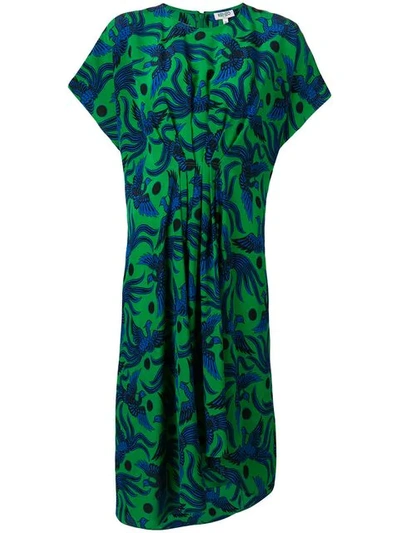 Kenzo Phoenix Print Dress - 绿色 In Green