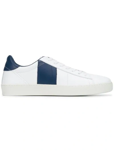 Woolrich White Leather Low Top Trainers