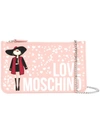 LOVE MOSCHINO PRINTED CHAIN WALLET