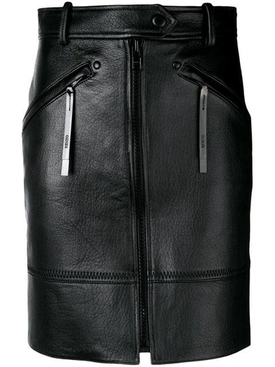 Kenzo High-waisted Mini Skirt In Black